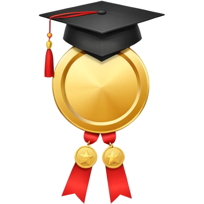 🏅 Medal + Graduation Cap emoji
