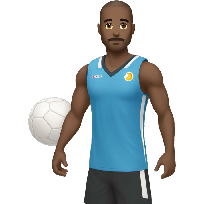 Perezoso abrazando un balón de voly  emoji