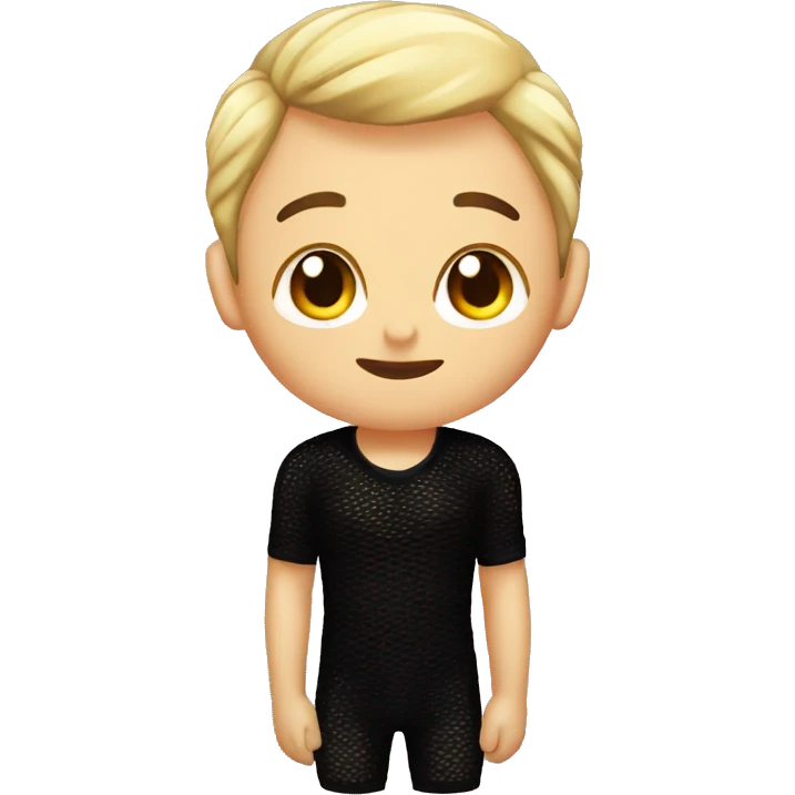 boys in black fishnets indoors emoji