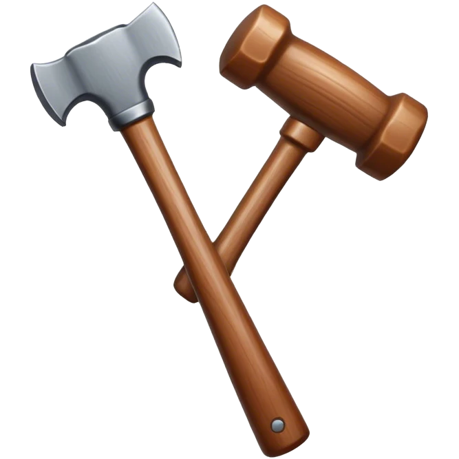 Wooden hammer  emoji
