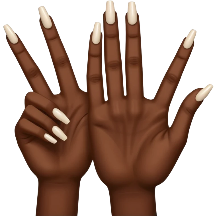 Make the ysl hand sign, but make the hand dark skin emoji