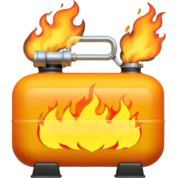 gas tank on fire emoji