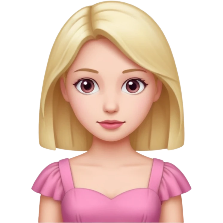 woman with pink dress emoji