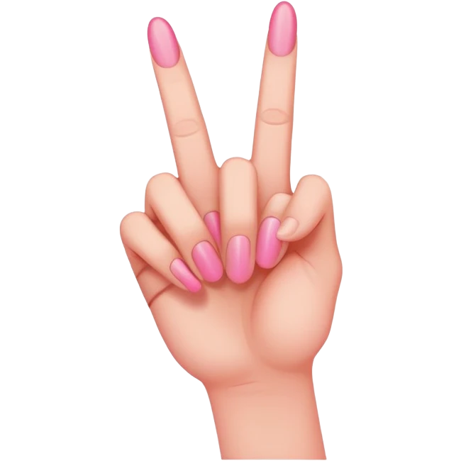 pink middle finger emoji