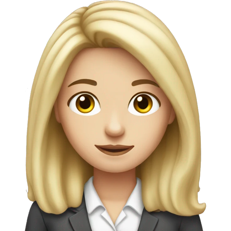 White girl at work  emoji