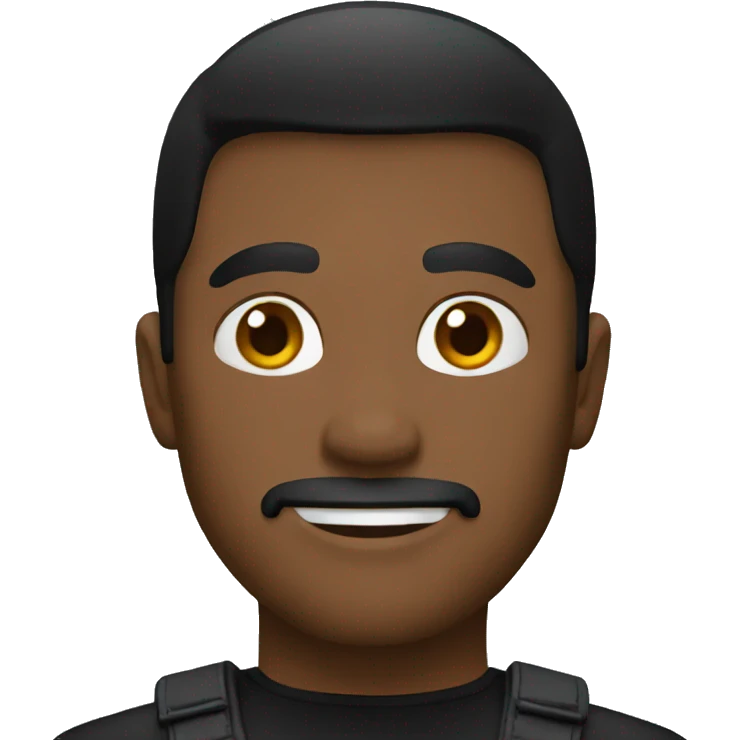 man with black outfit emoji