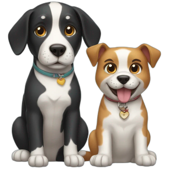 cat and dog emoji