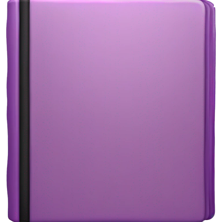 iOs closed book emoji in purple with black spine emoji