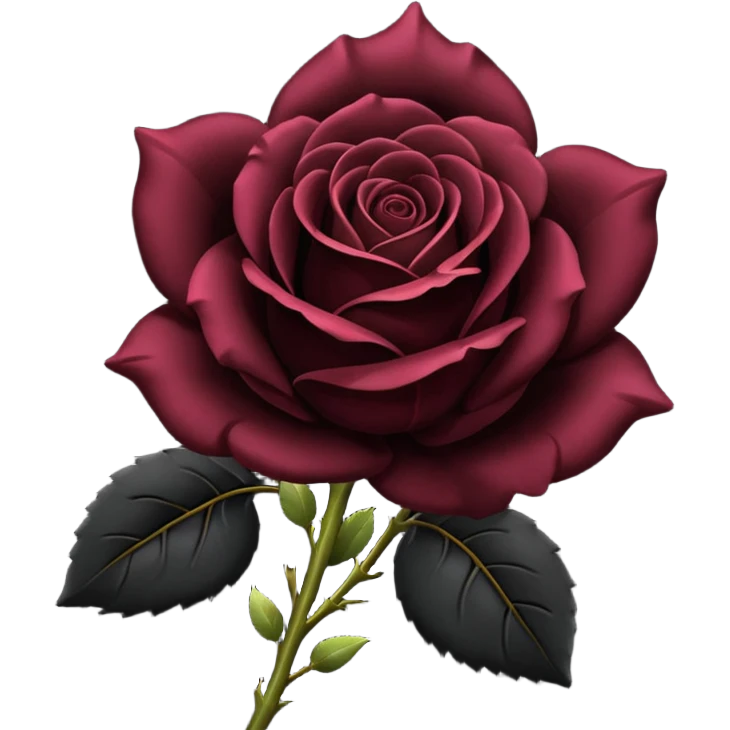 Black rose emoji