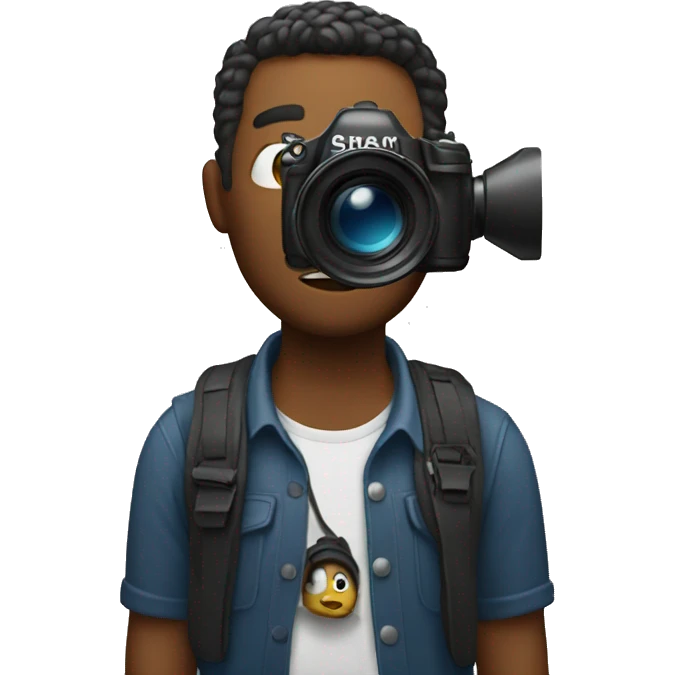 The man with the camera emoji