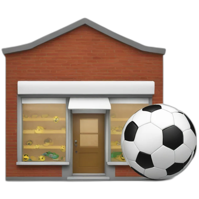 soccer shop emoji