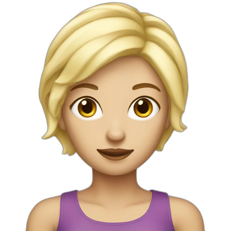 pixie blonde woman emoji