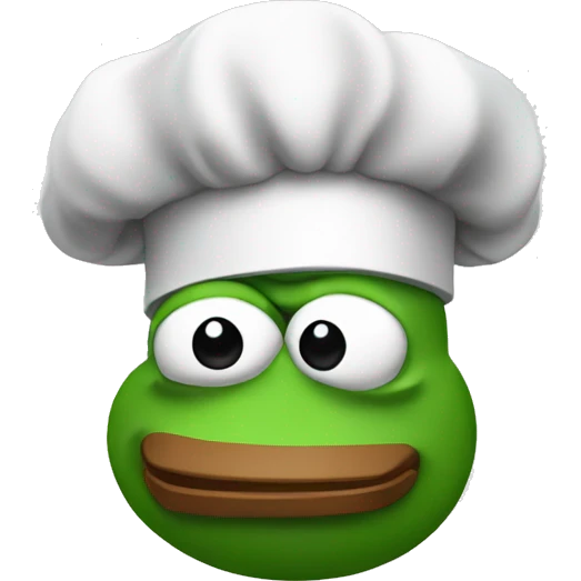 Create a pepe with a chef hat emoji
