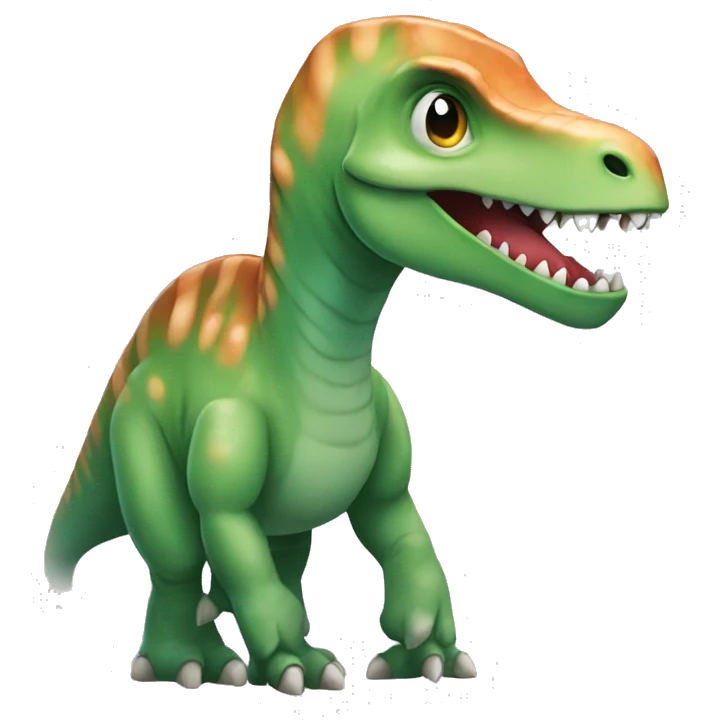 informatic dinosaur with pareo emoji
