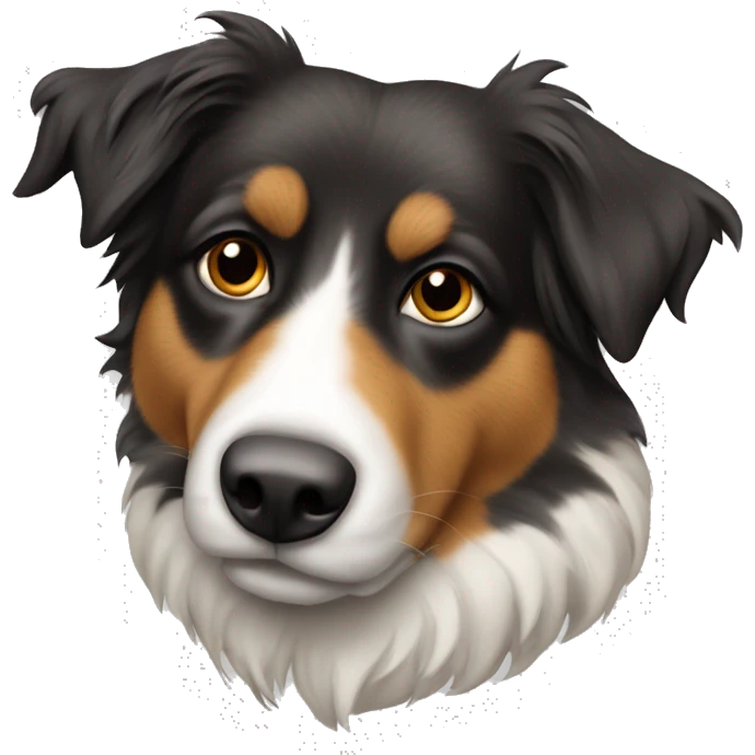 Berger australien en laisse emoji