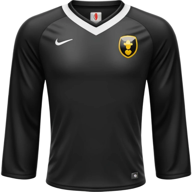 maillot football bande noir sans numéro ni logo emoji