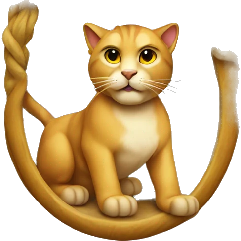 A cat on the lion emoji