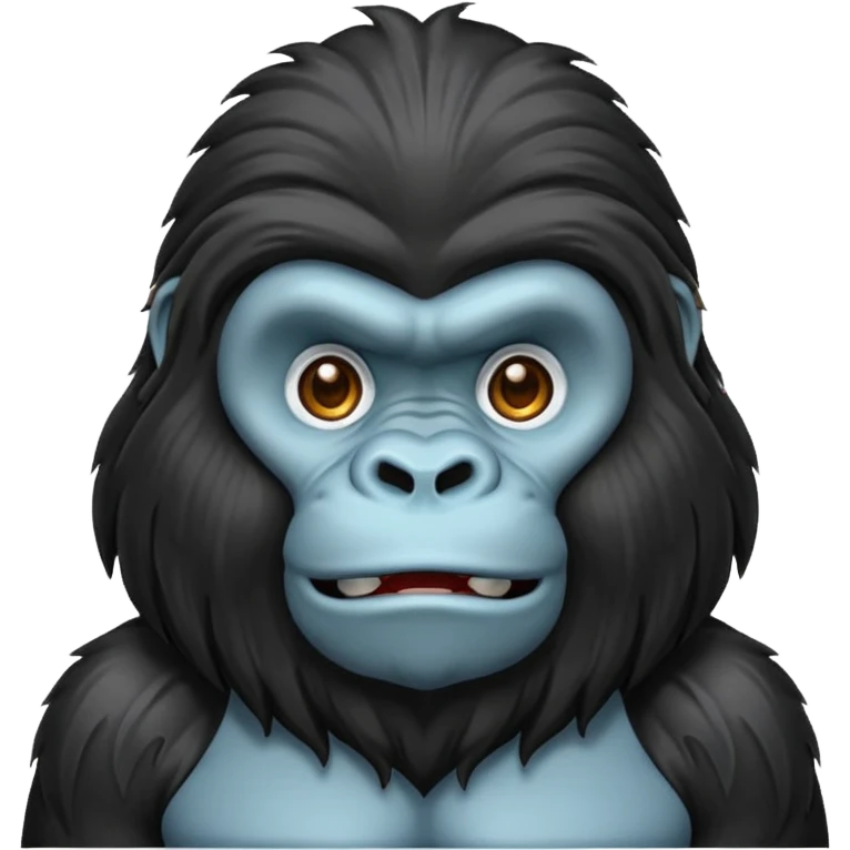 long haired gorilla emoji