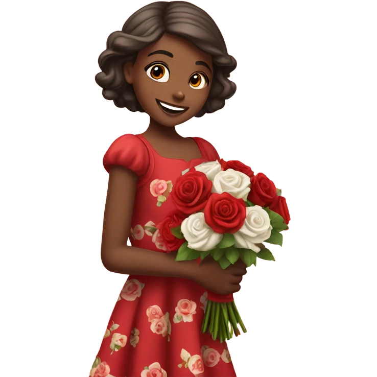 girl on valentine emoji