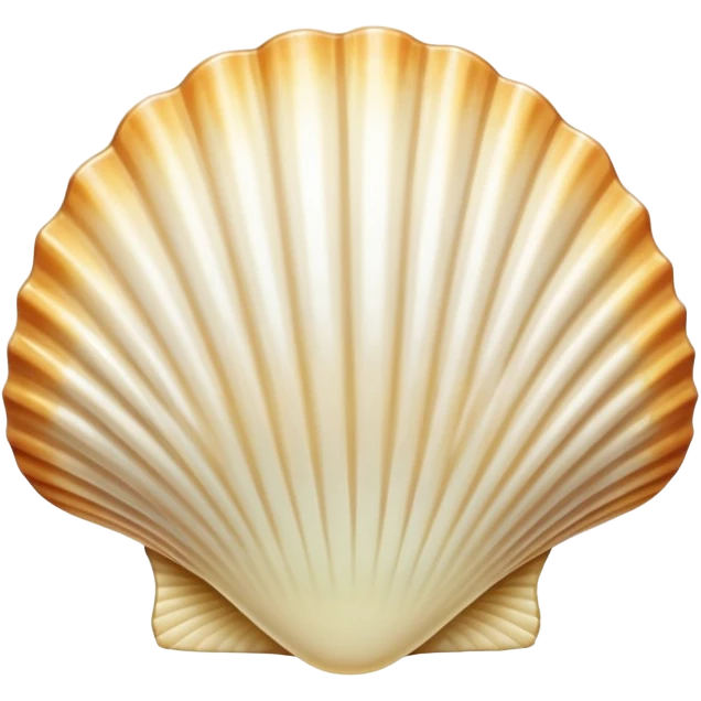 Cream Scallop shell  emoji