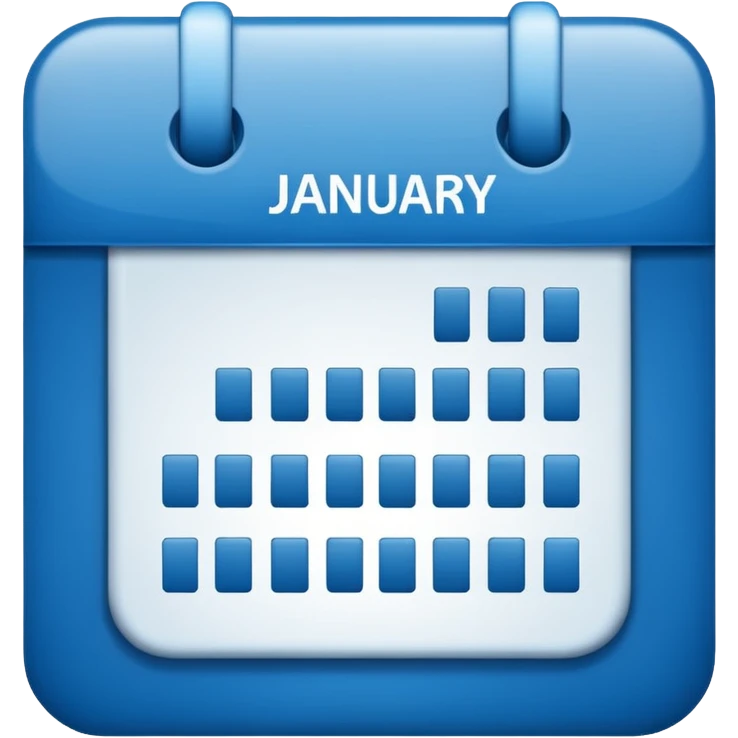 January 12 calendar icon emoji