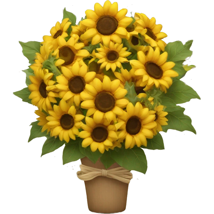 Sunflower bouquet  emoji