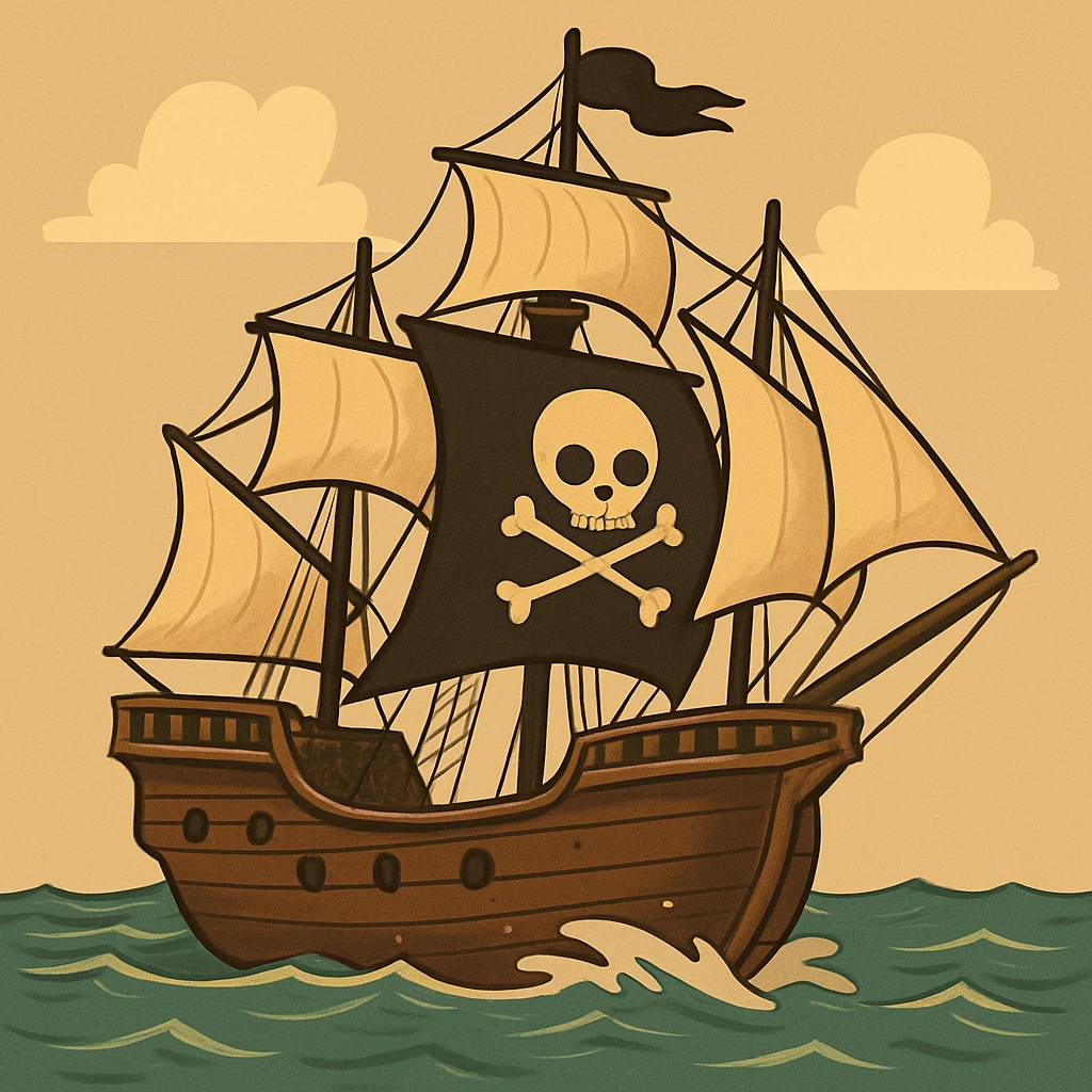 pirate ship emoji