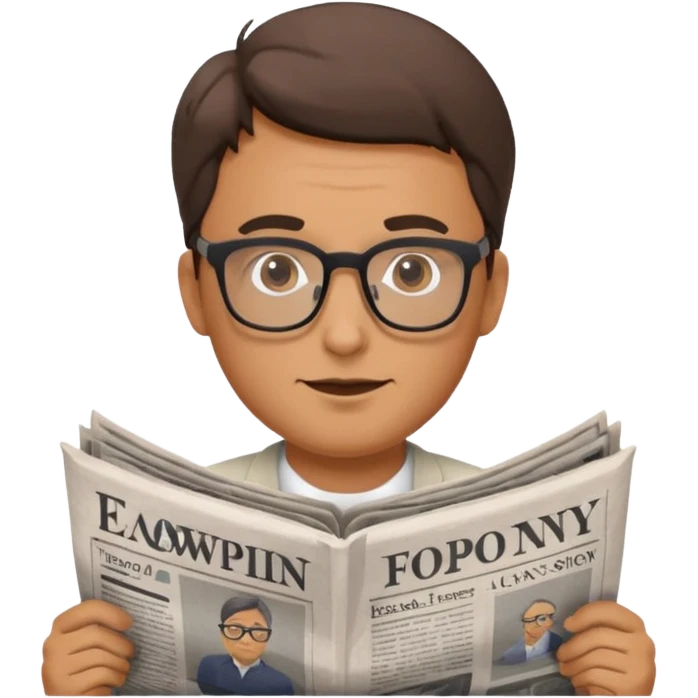 man Folding newspaper emoji