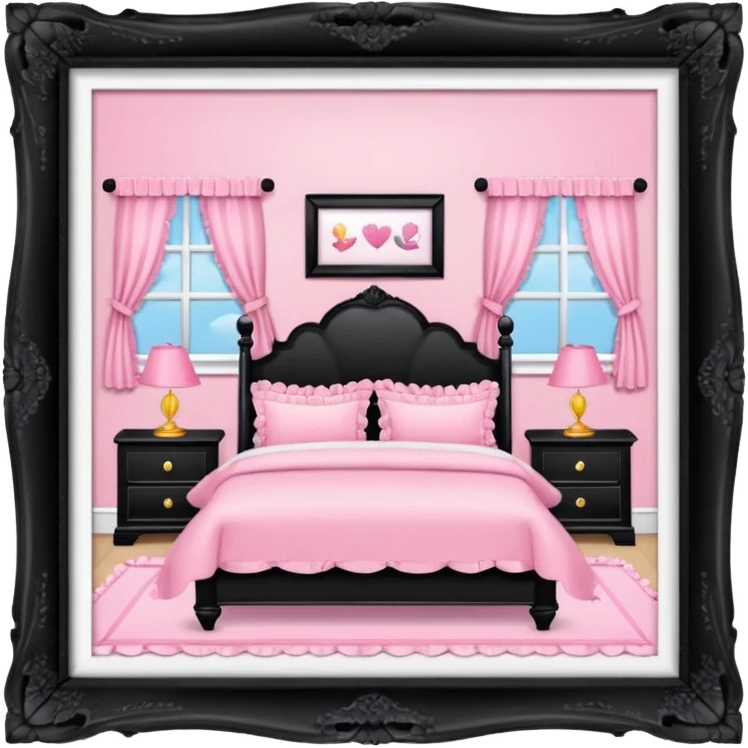 pink girly framed photo  picture emoji