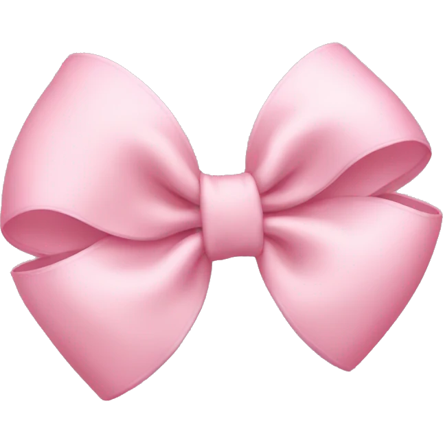 light pink bow emoji