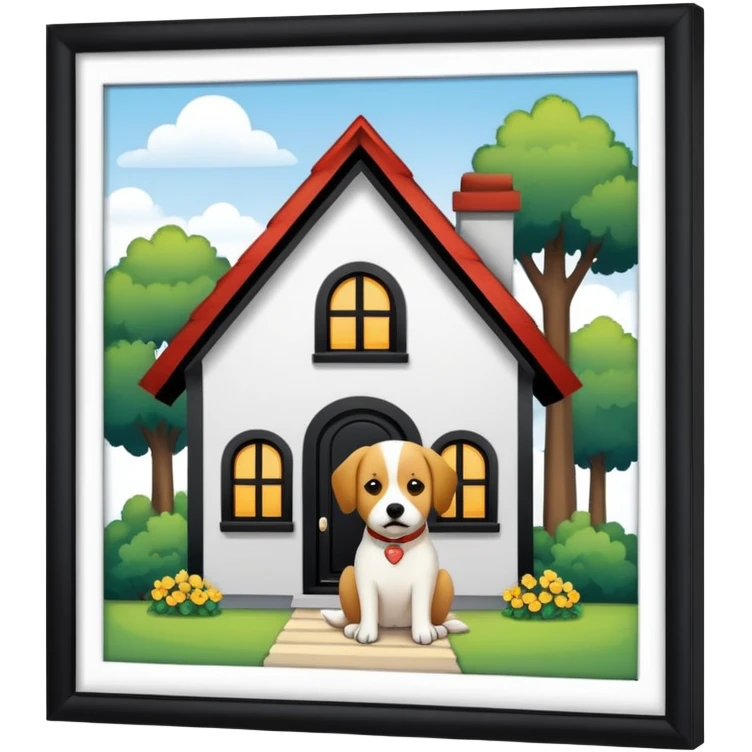 Casa con Perro  emoji