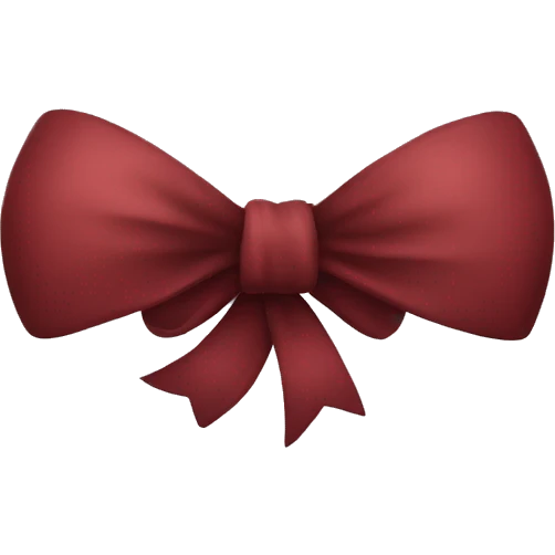 Dark red bow emoji