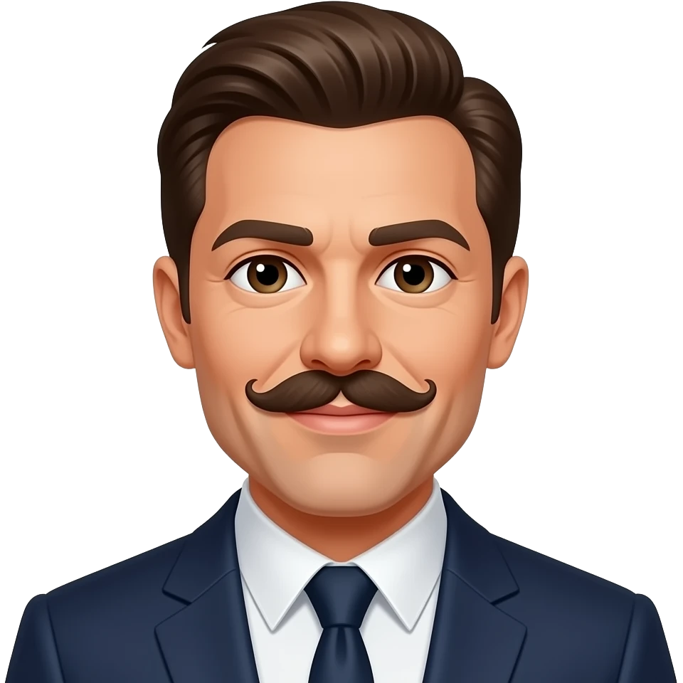 celebrity with staches emoji