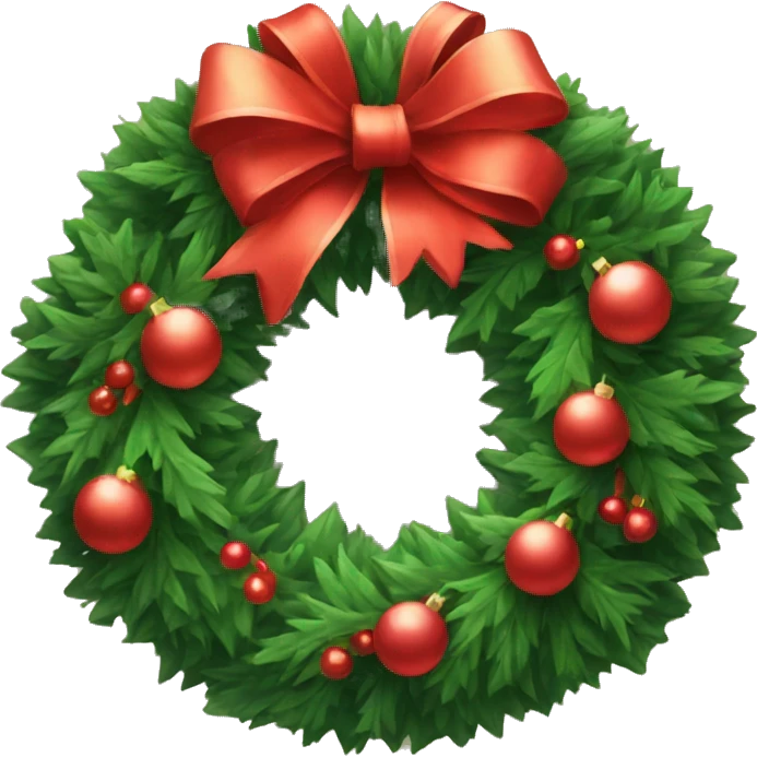christmas wreath emoji