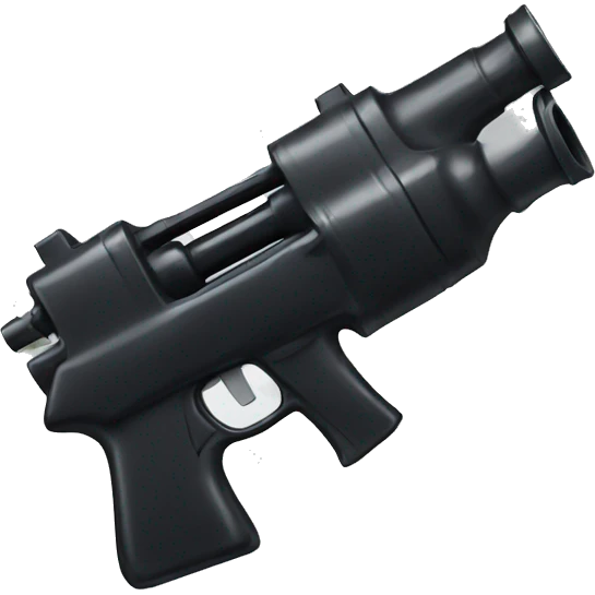 black water gun emoji