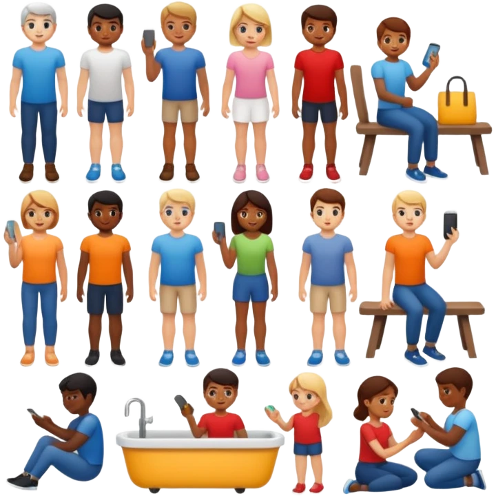 کار های روزانه emoji