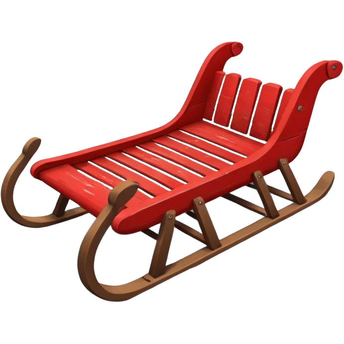 sled in snow emoji