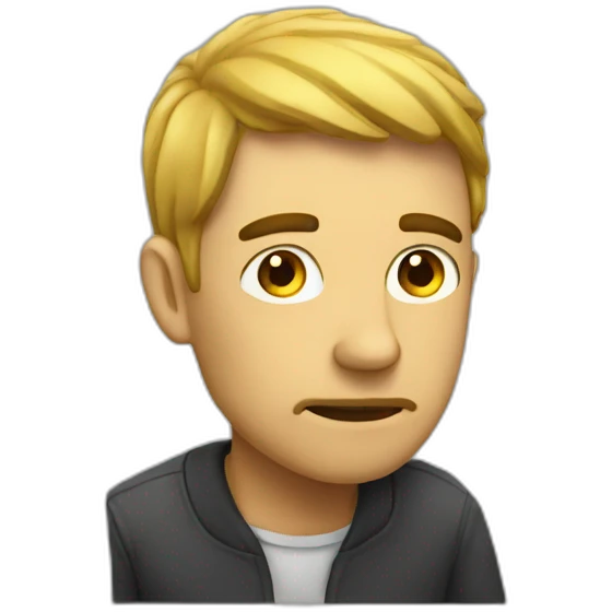 thinking man emoji