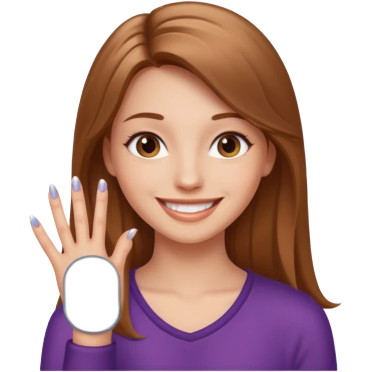 Girly pop with extra Long nails emoji