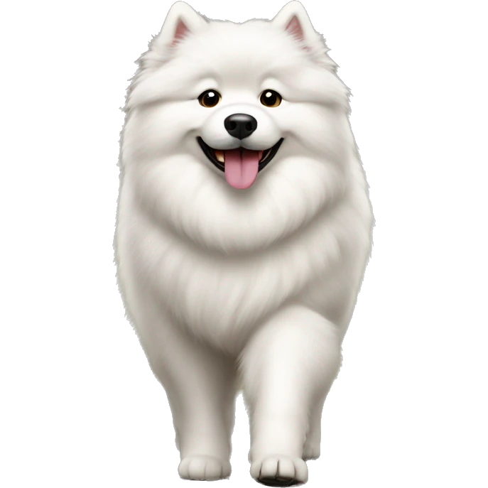  Samoyed on a walk emoji