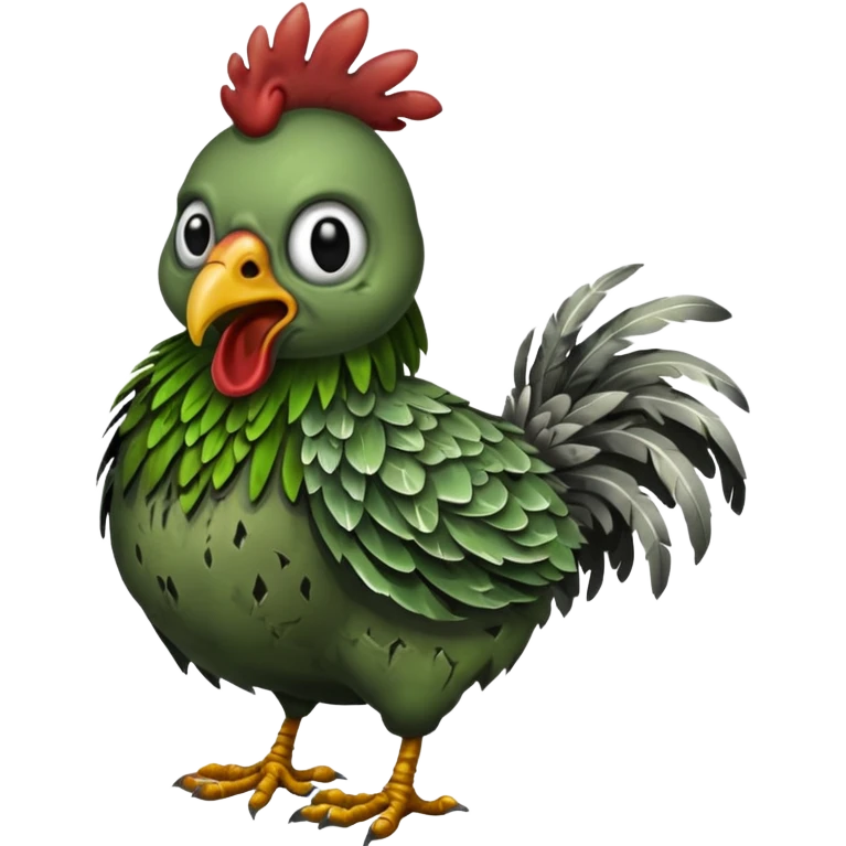 Zombie hen emoji