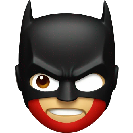 Batman in red emoji