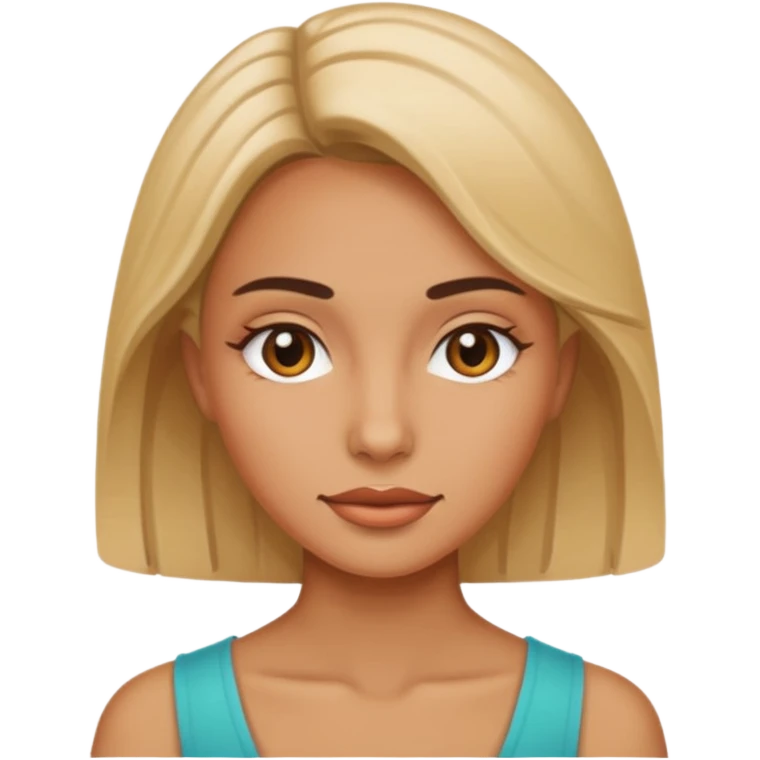 woman with clear skin on skin emoji