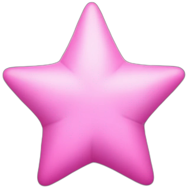 pink star emoji