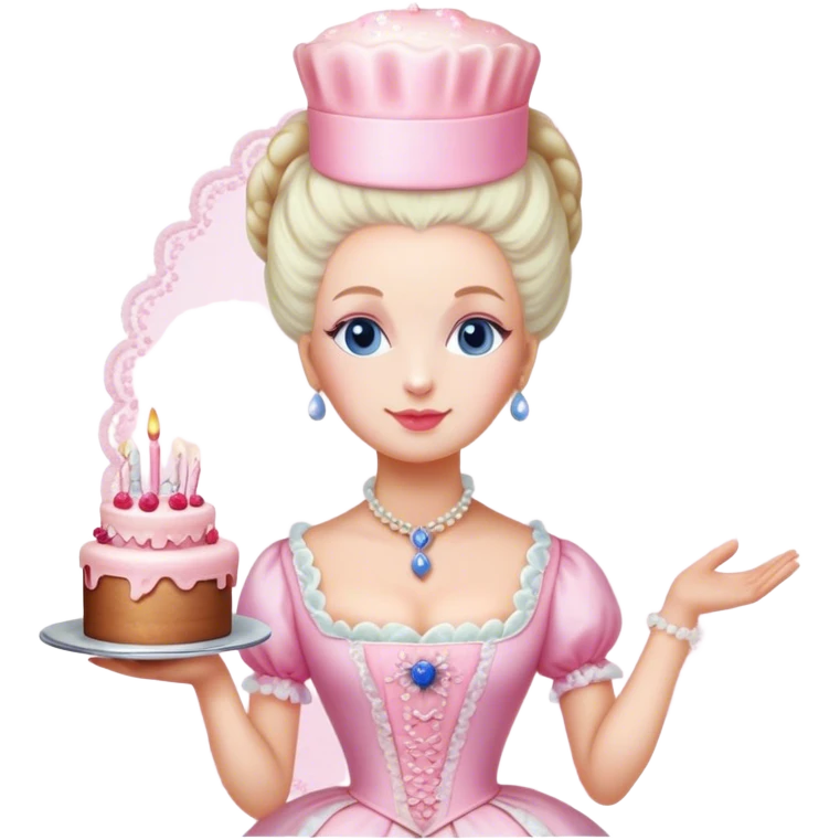 Marie Antoinette  coquette blur cake emoji