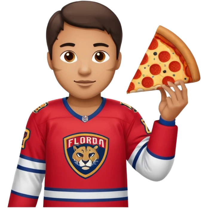 The galaxy with a with a Florida Panthers player
With a taco truck and a pizza truck
 emoji