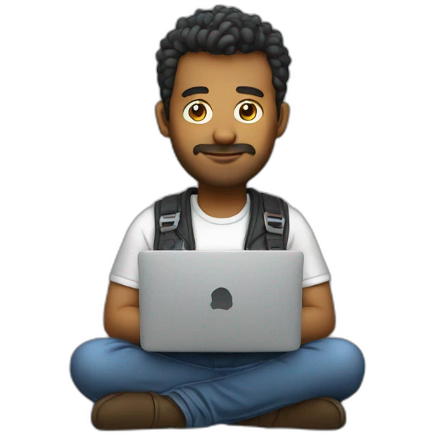 developer with mackbook emoji