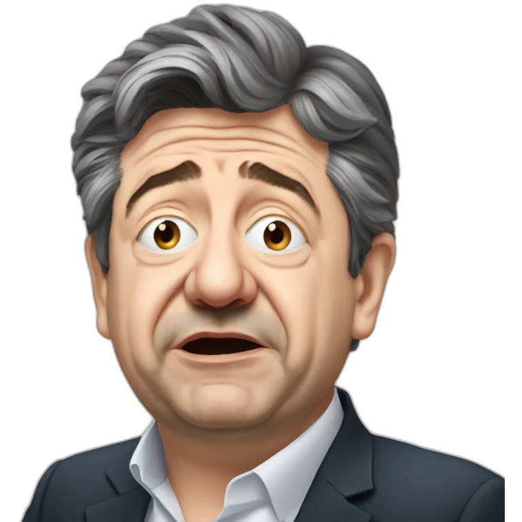 Jean Luc Mélenchon crying emoji