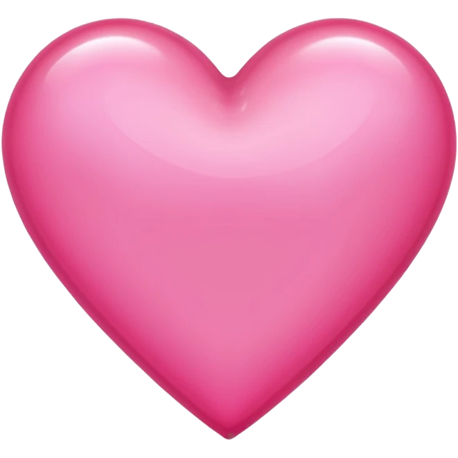 A glowing pink heart emoji
