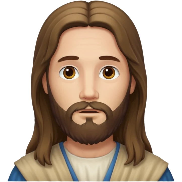 Jesus with white skin emoji